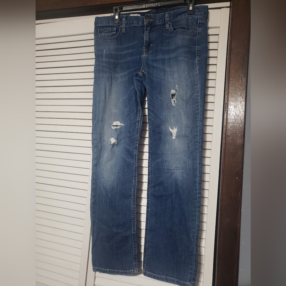 Ladies Gap Distressed 30/10a Jeans 34x30